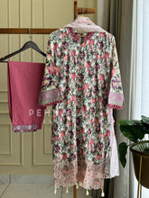 Printed Suit ft Embroidered and Lace Detailing-1204