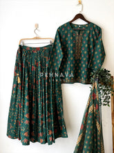 Floral Block Print Skirt Set 456