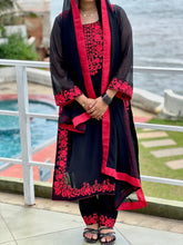 Georgette Black Party wear Dress