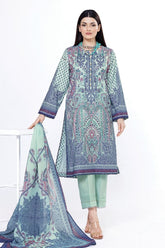 Khaadi Unstitched Printed Lawn suit-0114