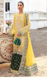 Georgette embroidered party wear -13007