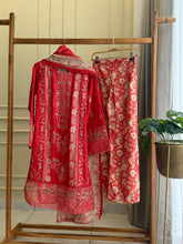 Premium Floral Embroidery Red lawn Suit