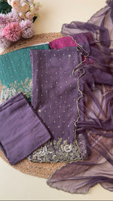 Pure organza handworked suit-540822