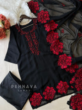 Rose Applique Suit Set