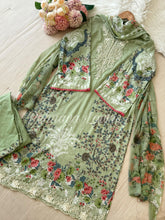 Cotton Suit Featuring Embroidery patches-1118