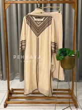 Crepe Embroidered Yoke Three Piece Ensemble