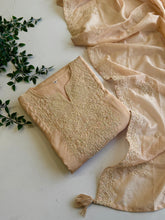 Silk Blend Kurta with Intricate Thread Embroidery