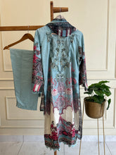 Cotton casuals suit pure chiffon dupatta-2