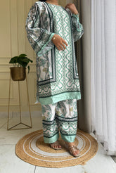 Modern Two Piece Co-Ord Set-Green