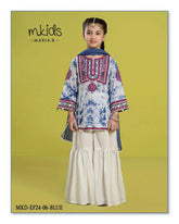 Kids party wear -ready to wear MKD-EF24-06-BLUE - Pehnava Lawns