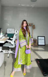 Embroiza Pakistani Modern Two Piece Suit-Matcha