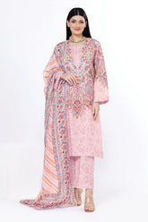 Khaadi Unstitched Printed Lawn suit-0118