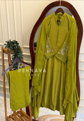 Chanderi Handworked Ensemble-H289