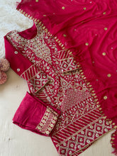 Mirror work Georgette embroidered party wear