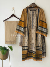 Signature Embroidered Lawn Unstitched Suit-3581