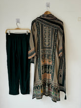 Green Flowy crepe Suit-2000