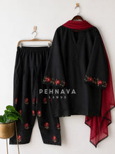 Floral Embroidered Farshi Salwar-311