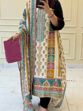 Pure muslin with detailings and muslin Dupatta-107