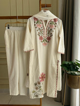 Floral Embroidery Cotton suit