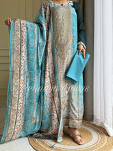 Muslin Suit with hand detailings-KT242