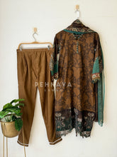 Embroidered Lawn Suit with Printed Dupatta-Chiffon-1418 - Pehnava Lawns
