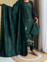 Fully Embroidered Suit with Lace detailings-8045