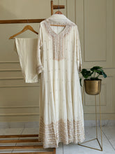 Premium hand work fully handwork anarkali with pure chiffon dupatta-9802