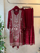 Heavily Handworked Sharara with Pure Chiffon Dupata