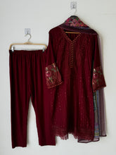 Semistitched Rayon Fully Embroidered Suit-3751