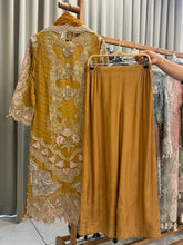 Heavily Embroidered Organza Suit-4