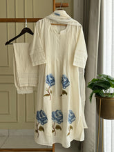 Dual Tone Floral Casual Suit