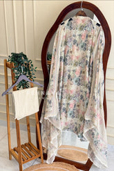 Floral Embroidered Mulchanderi Suit