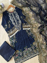 Blue Printed Pakistani Cotton Suit