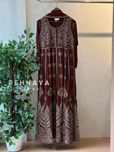 Handworked two piece anarkali set