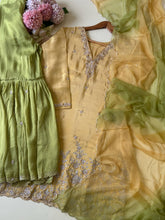 Pure Tissue Handworked Sharara Suit-10574