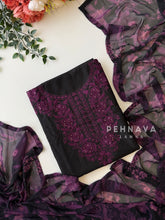 Floral Embroidered Unstitched Suit-No.27