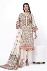 Khaadi Unstitched Printed Lawn suit-0127