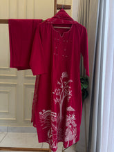 Cotton Pin-tucks slitted suit-0393