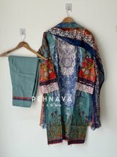 Paki printed suit with embroidered dupatta-3526