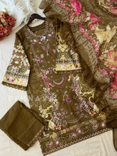Floral Embroidered Cotton Suit -4107