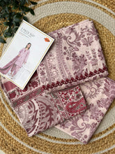 Khaadi Unstitched embroidered Lawn suit-0106