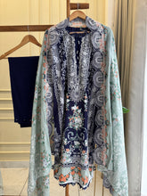 Embellished Floral Cotton Suit-6