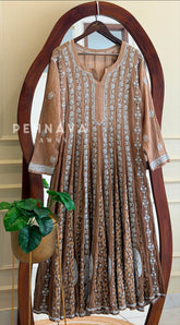 Multi-shade Chikankari Embroidered Ensemble