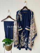 Floral Embroidered Cotton Suit