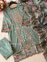 Printed Embroidered Ready to Wear Suit-2110
