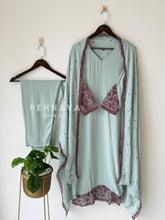 Lace‑Trimmed Embroidered Ensemble-16344