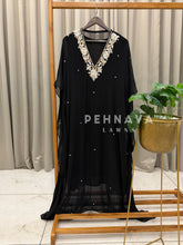Handworked Floral Pearl Kaftan