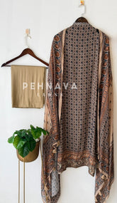 Ajrak Printed Unstitched Suit