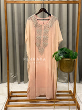 Glitter Applique Kaftan Suit