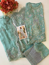 Luxurious Chiffon Embroidered Unstitched Suit-7 - Pehnava Lawns